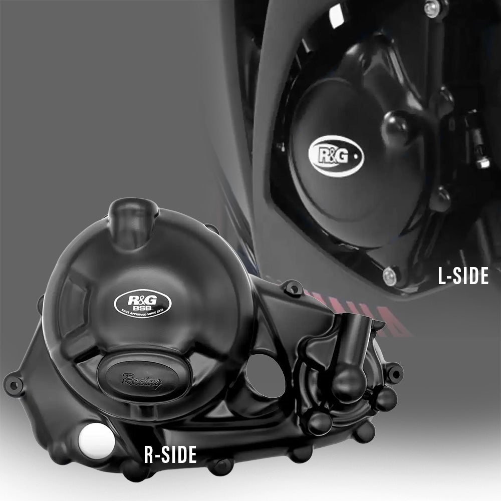 Engine Case Cover Race Kit 2 Piece Yamaha R3 Black