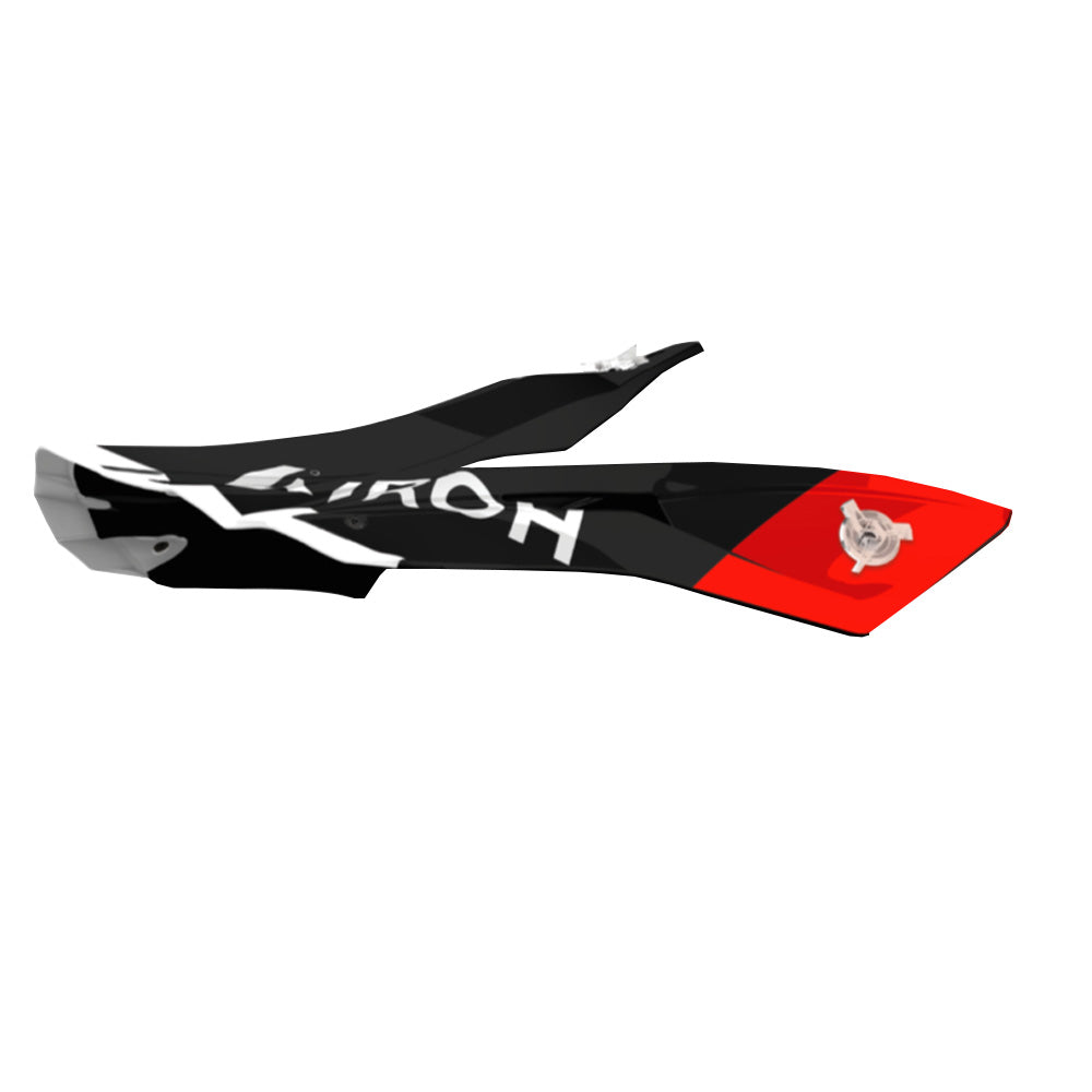 Aviator Ace 2 - Shield Peak - White Red Gloss