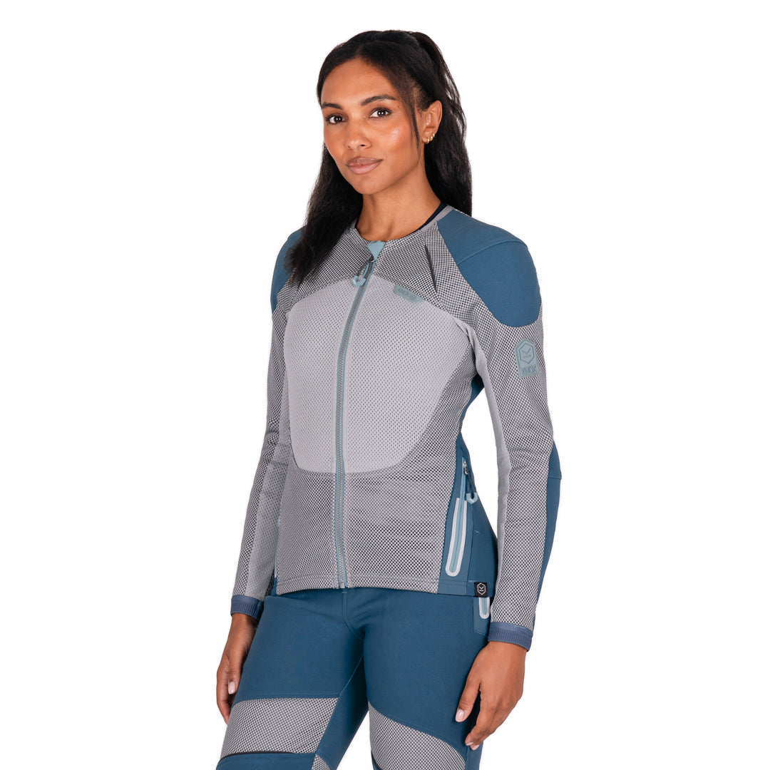 KNOX Women's Urbane Pro Move Shirt - Petrol Blue