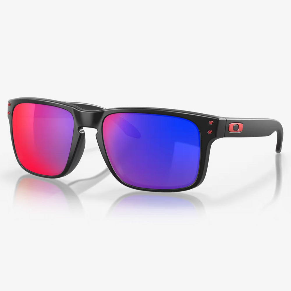 Holbrook Sunglasses Matte Black w + Red Iridium Le