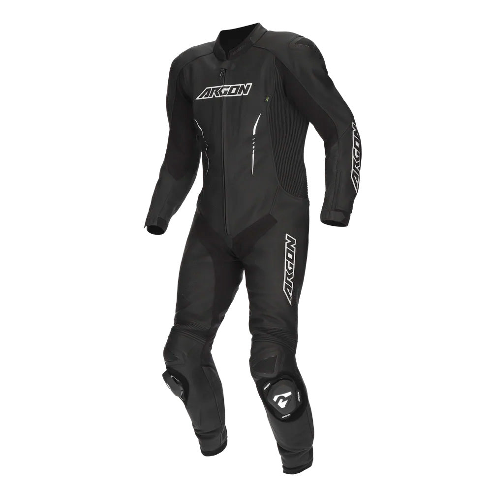ARGON Evade 1-Piece Leather Race Suit - Black White