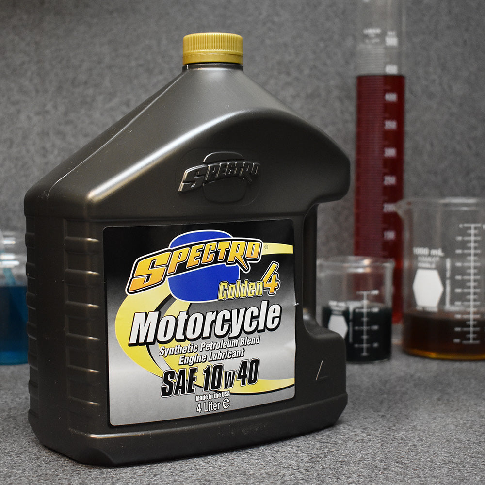 SPECTRO Golden 4 Semi-Synthetic Engine Lubricant – Motogear New Zealand