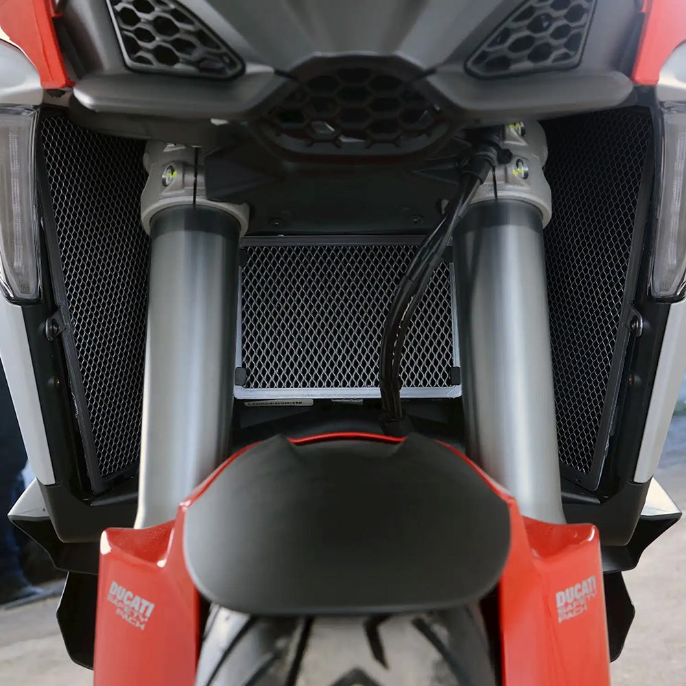 Radiator Guard and Oil Cooler Guard Kit for Ducati Multistrada V4/ V4S/ V4 Sport '21- Black